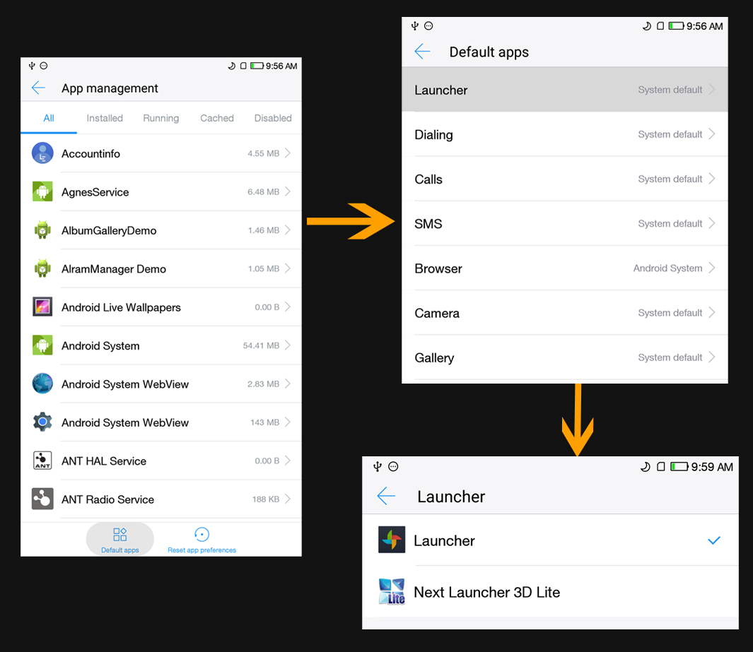 android How to set Default launcher from Setting programatically