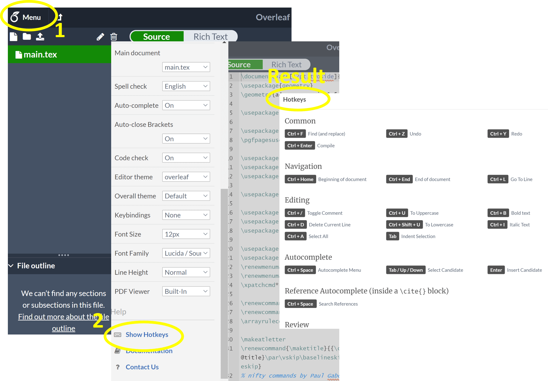keyboard shortcuts? TeX LaTeX Stack Exchange