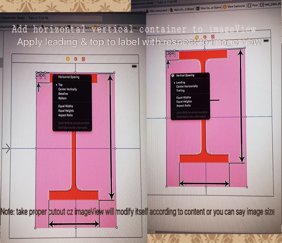 swift IOS Scale background image to different screen sizes and put