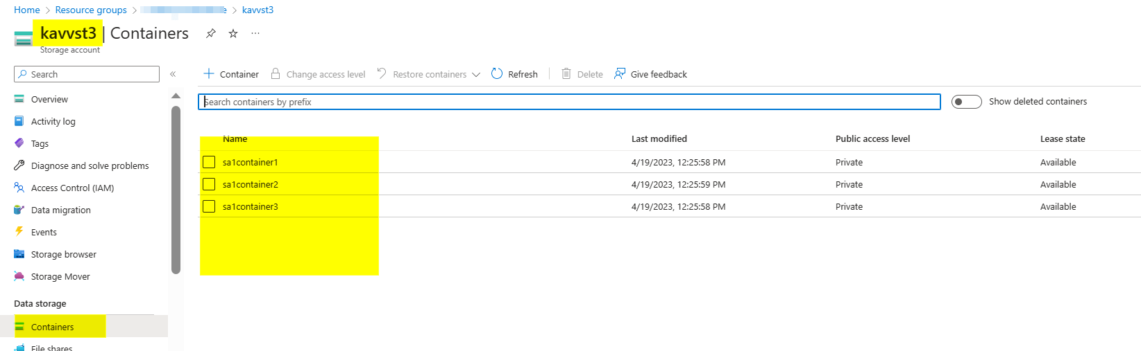 azure what are the possible ways to create 3 storage accounts with 3