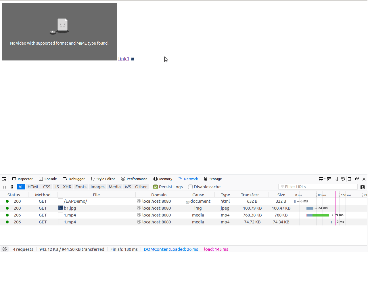 html HTML5 Video Not Working in JBOSS EAP 7.1.0 Stack Overflow