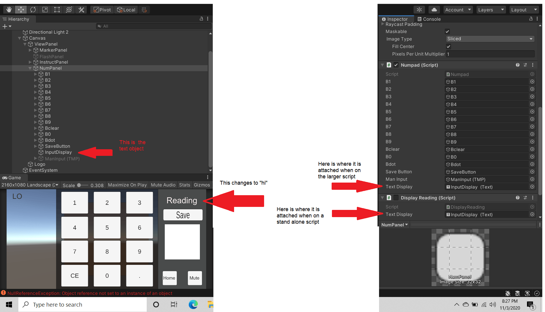 c Using draganddrop reference, moving location of script results