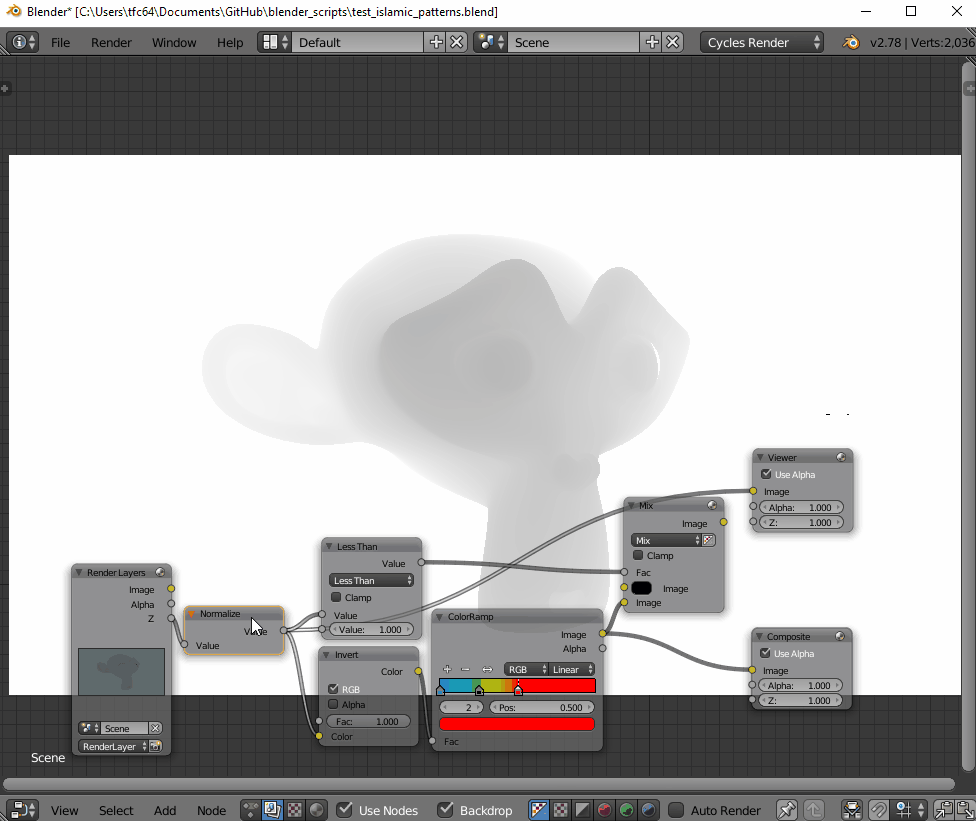 node editor Convert depth/z value to RGBA Blender Stack Exchange