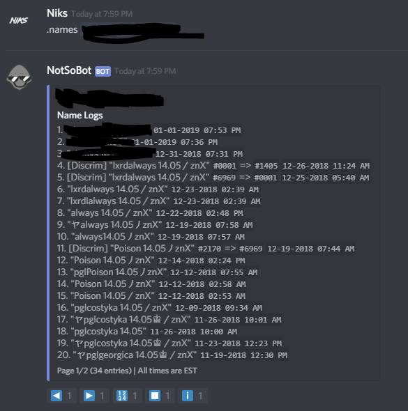 javascript Discord.js How to make a Name Change History Command