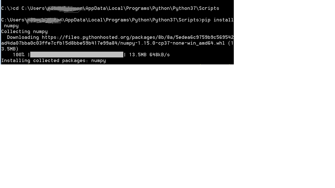 How to install NumPy for Python 3.6 Stack Overflow