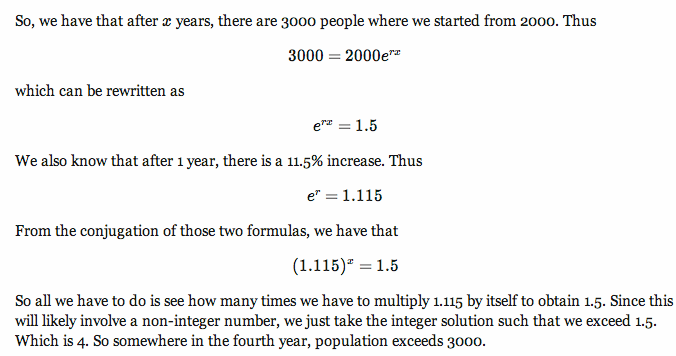 exponential function Constant growth rate? Mathematics Stack Exchange