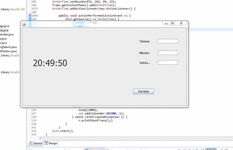 multithreading Java Thread Make a clock and own clock Stack Overflow
