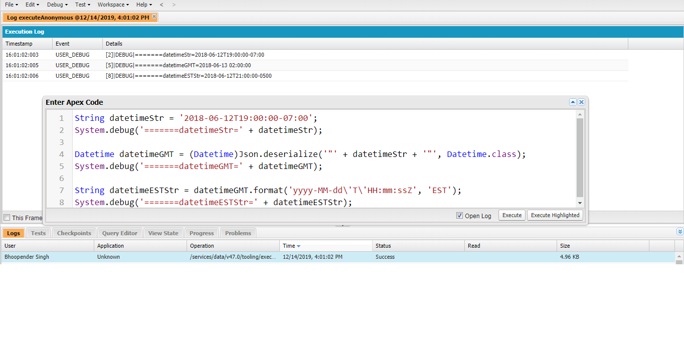 datetime Need help to convert the date time into EST in apex class