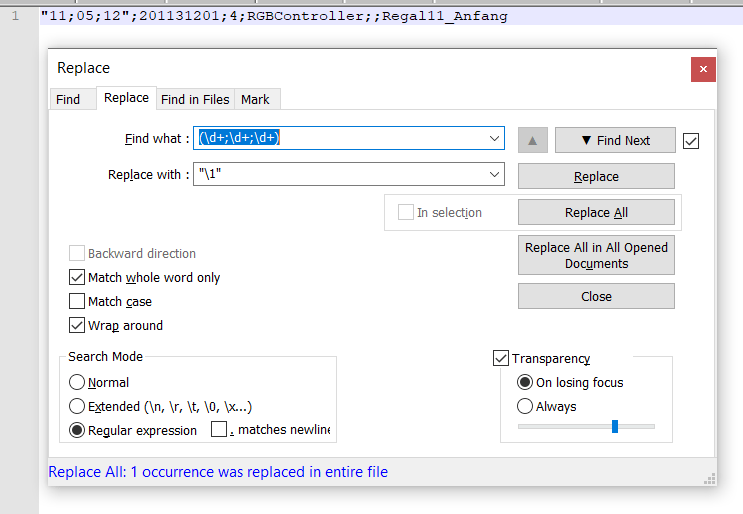 How to add quotes to a string at notepad++ regex Super User