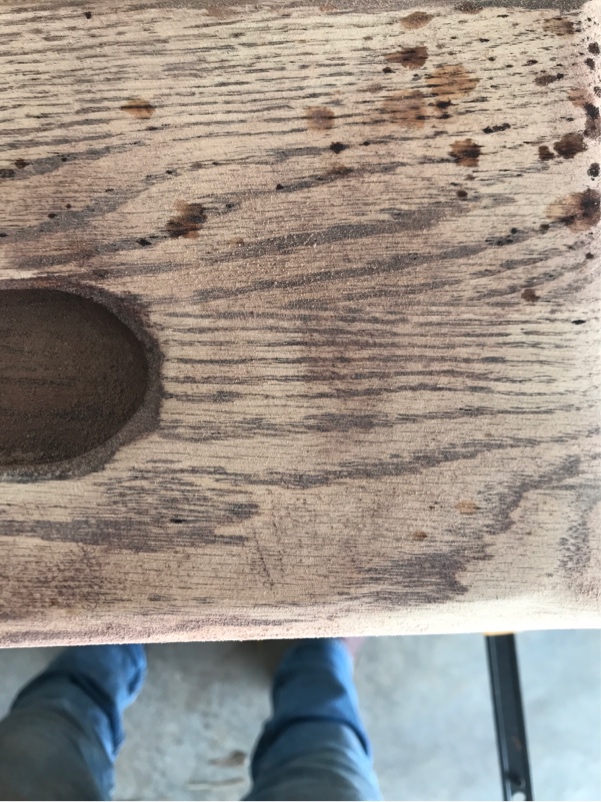 finishing Bleeding bubbles through stain Woodworking Stack Exchange