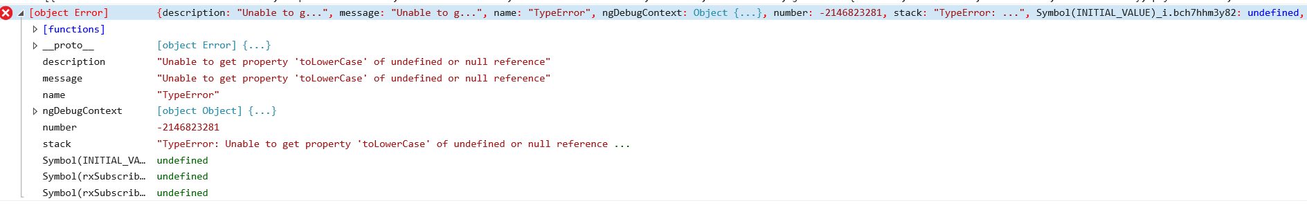 angular Unable to get property 'toLowerCase' of undefined or null