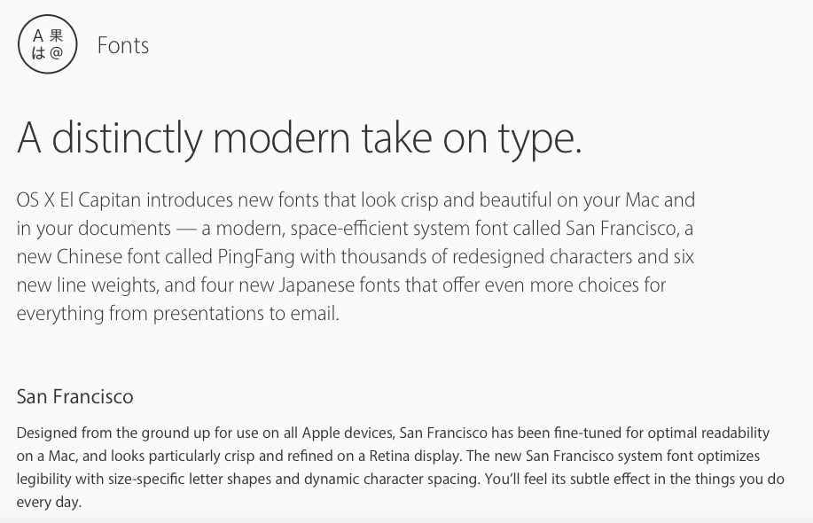 macos Can I use or access the San Francisco font that comes with El