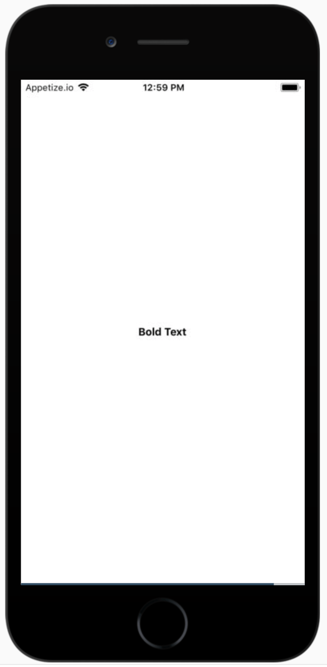 javascript Fontweight Bold not working in react native page Stack