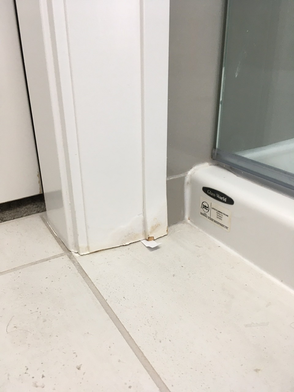 Is a long shower the main cause of this leak? Would clear silicone on