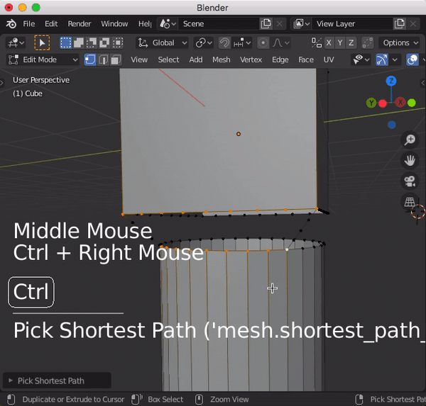 edges How to naturally connect objects of different shapes Blender