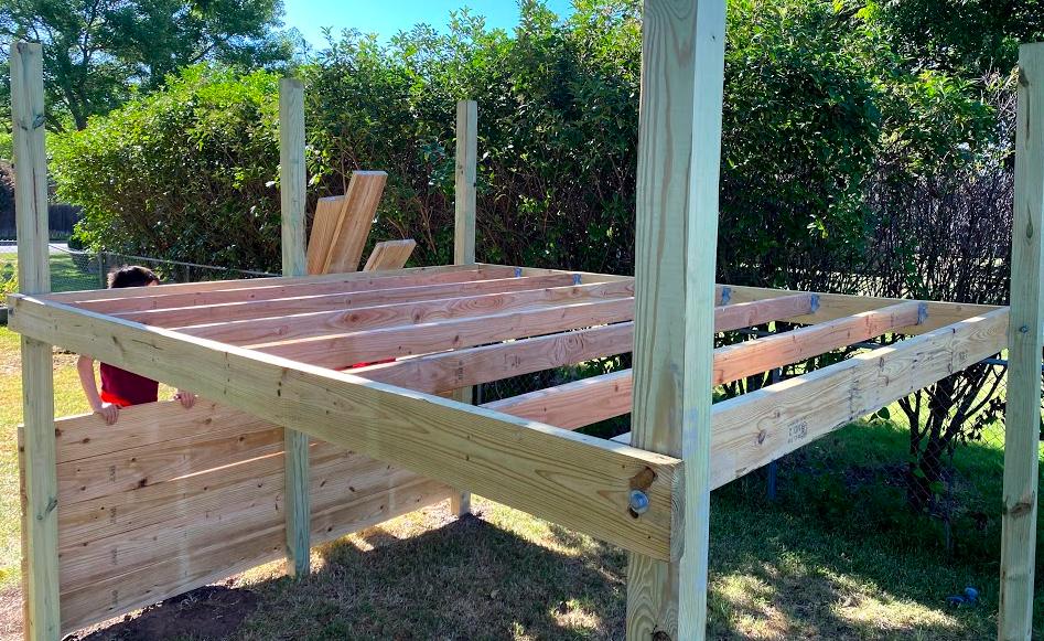 play structures Playhouse flooring options Home Improvement Stack