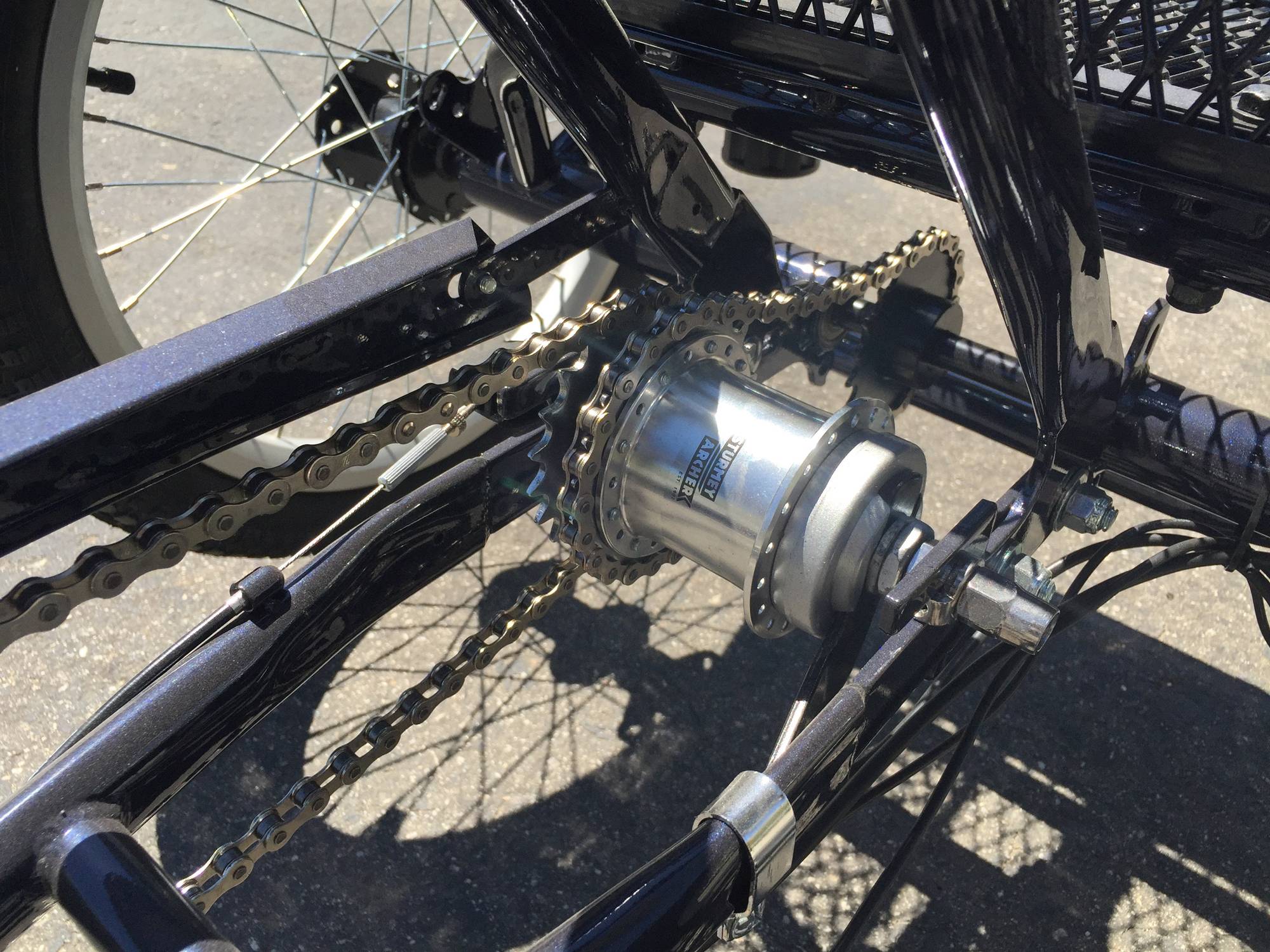 tricycle How can I stop an Adult trike when both front brakes fail