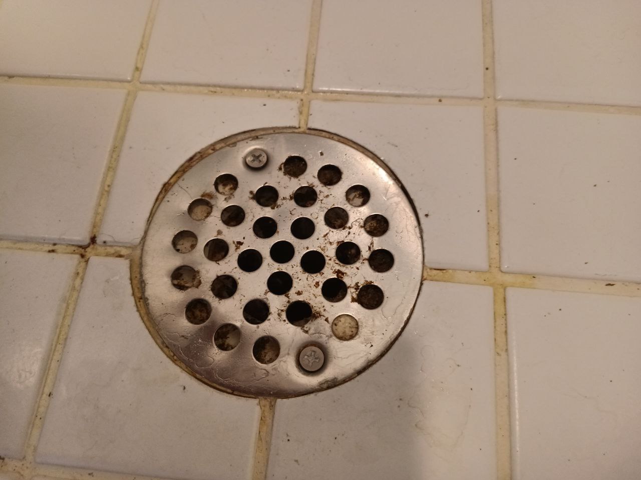 Can I safely remove this drain cover to my shower stall? Home