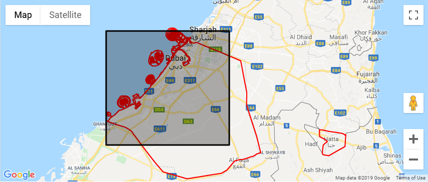 javascript Can I get a only Dubai city address from Google Maps