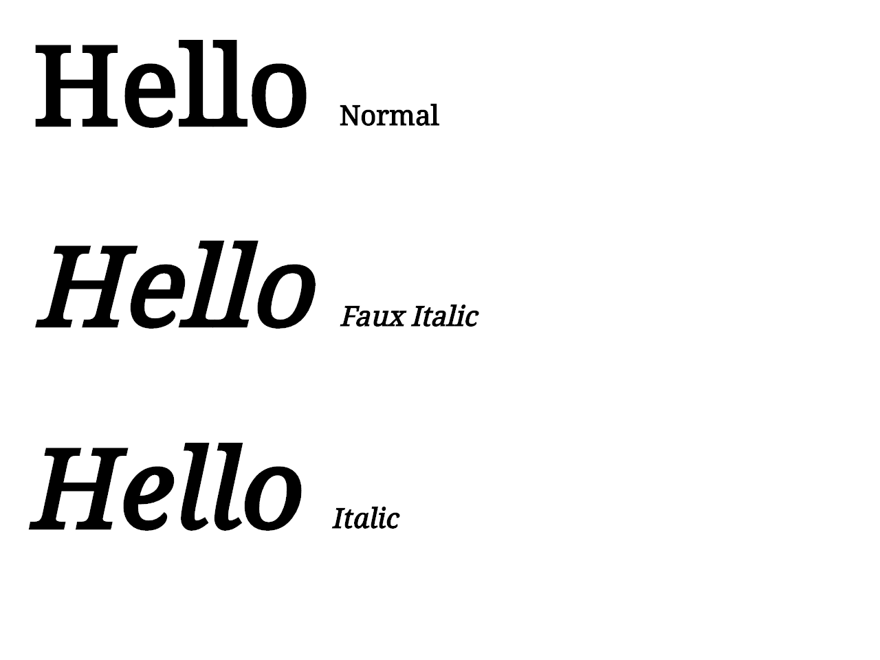 css style html kursiv Code Examples