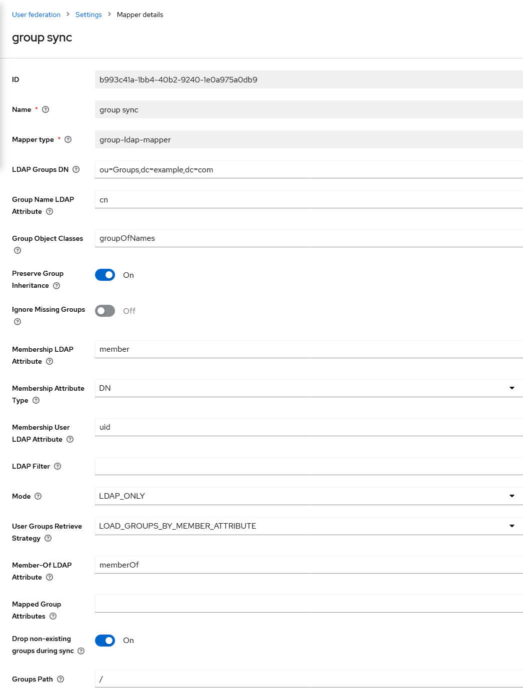 Can't get Keycloak to add new users/groups to OpenLDAP Server Fault