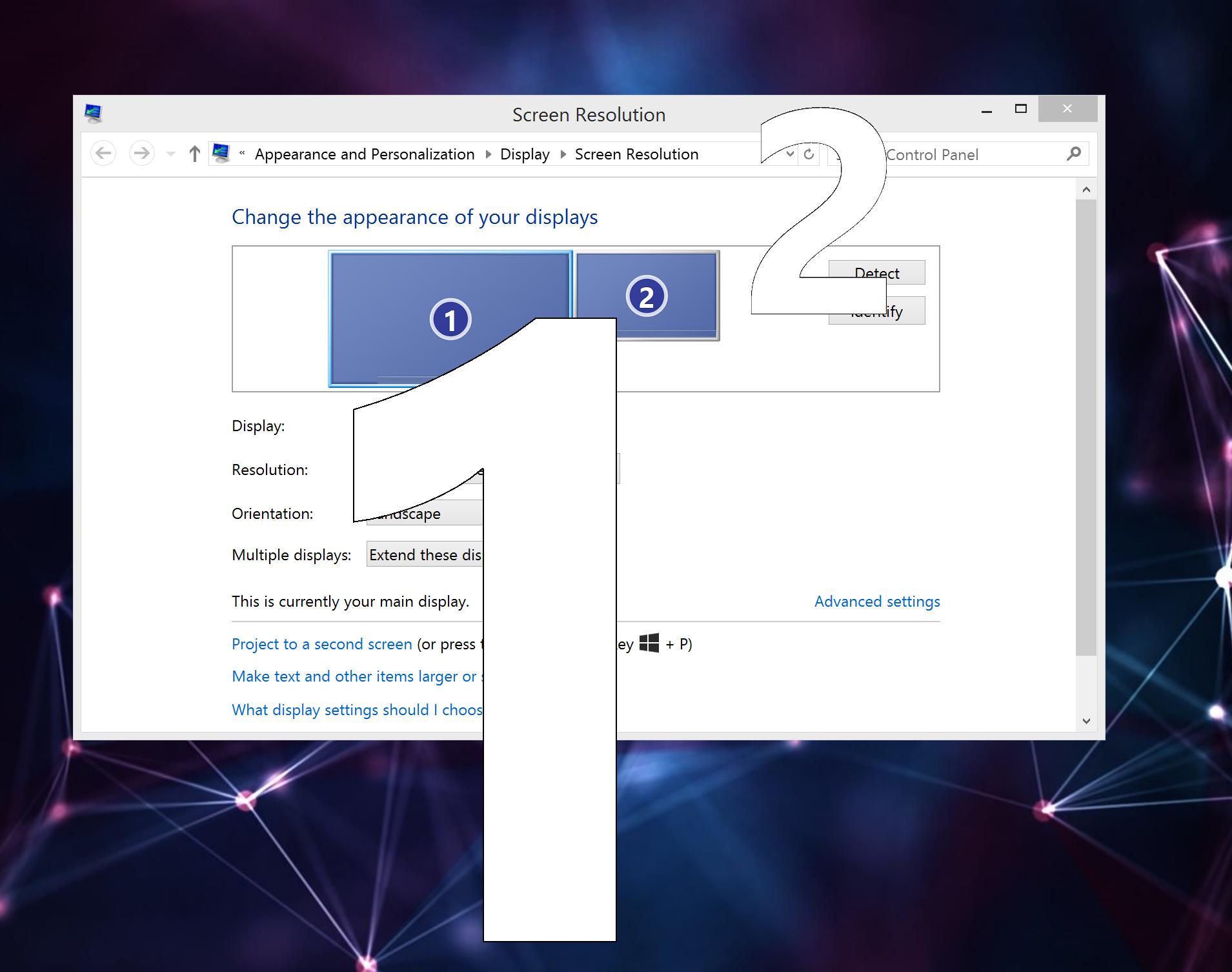 multiple monitors Second screen detected but completely blank in