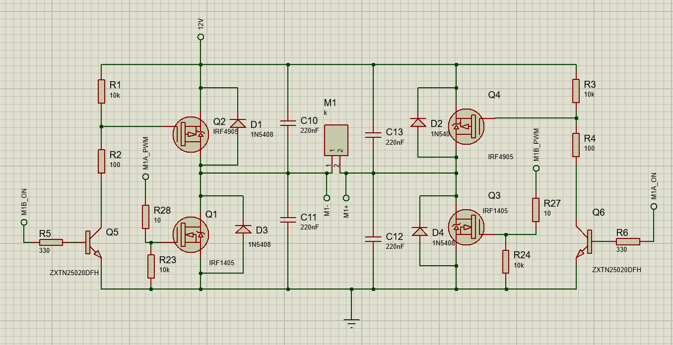 MOSFET Hbridge for DC motor Electrical Engineering Stack Exchange