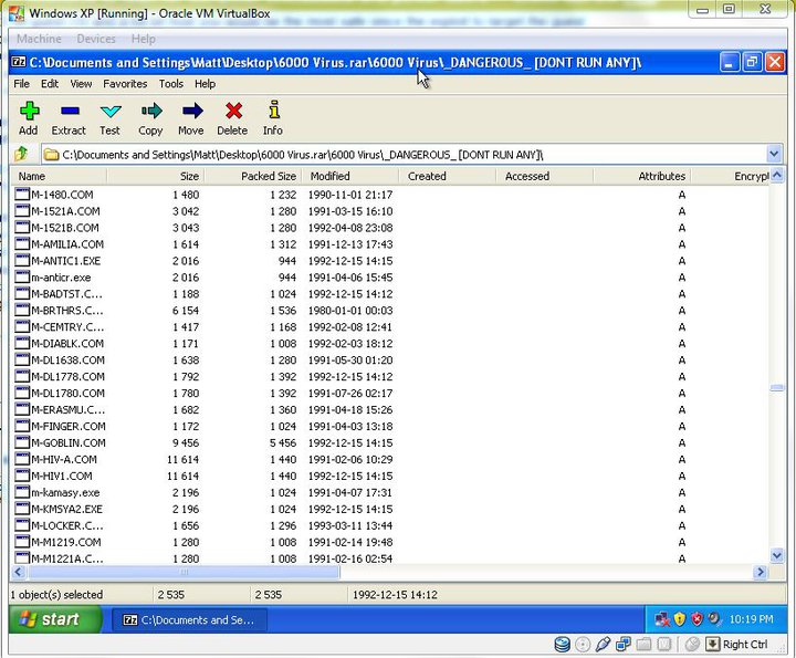 virtualbox Virtual Machine and Virus Super User