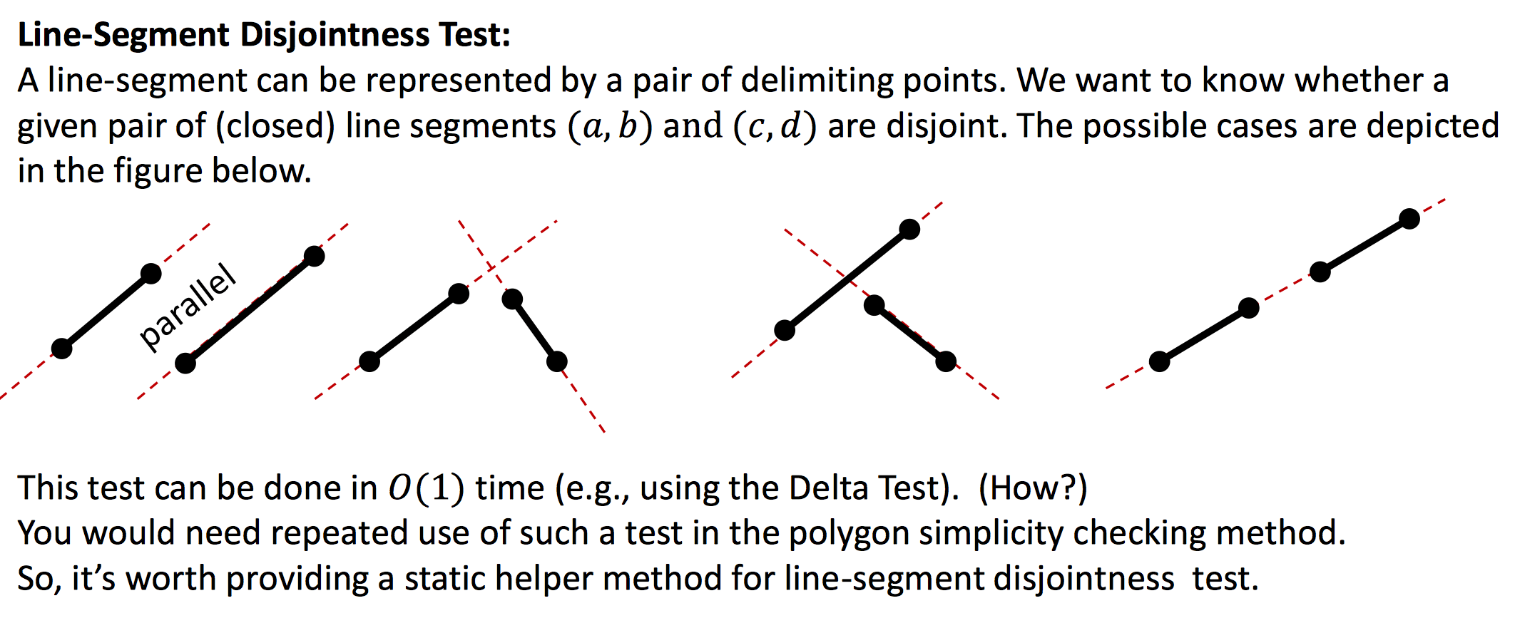 algorithm How to find if two line segments intersect or not in Java