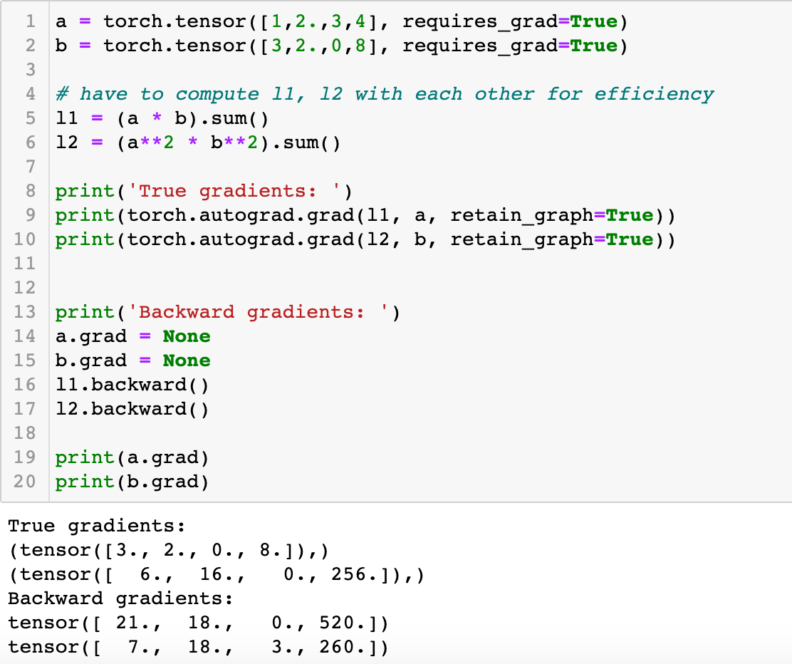 python PyTorch Two Losses of Two Variables Stack Overflow
