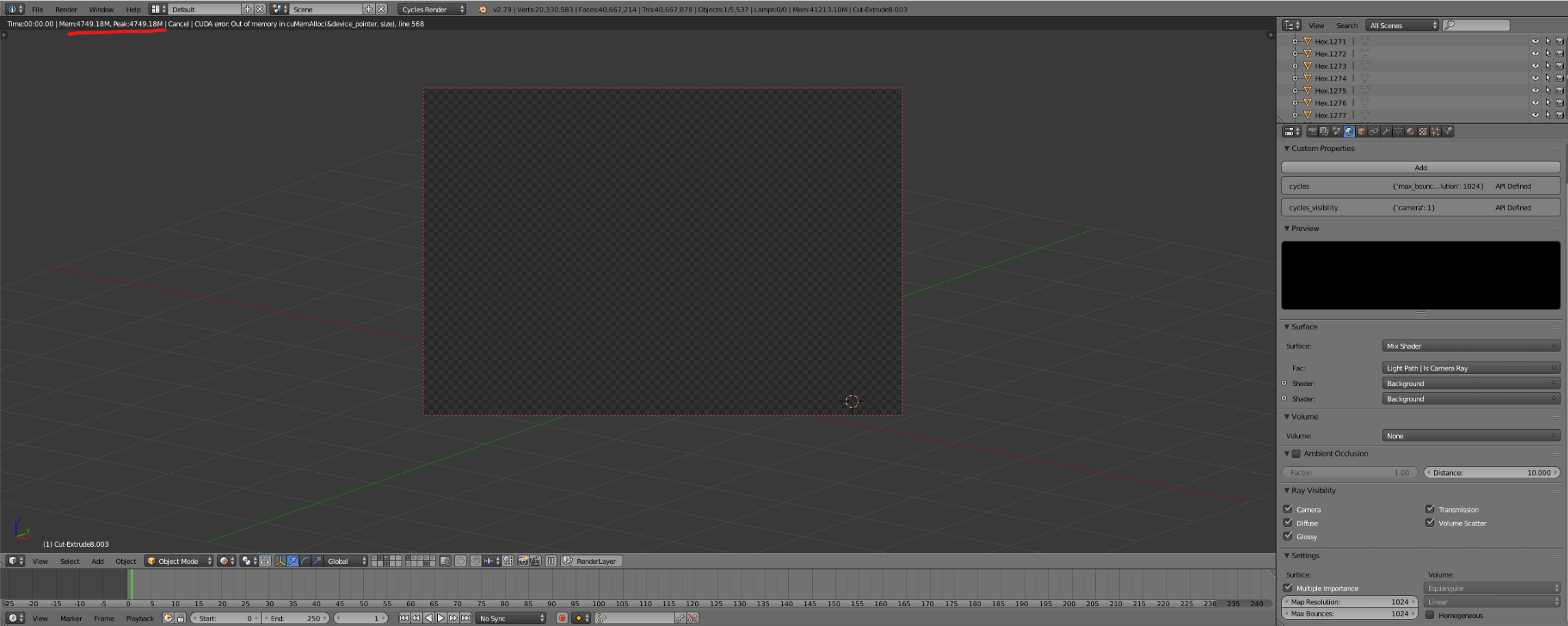 cycles render engine Not enough VRAM? Blender Stack Exchange