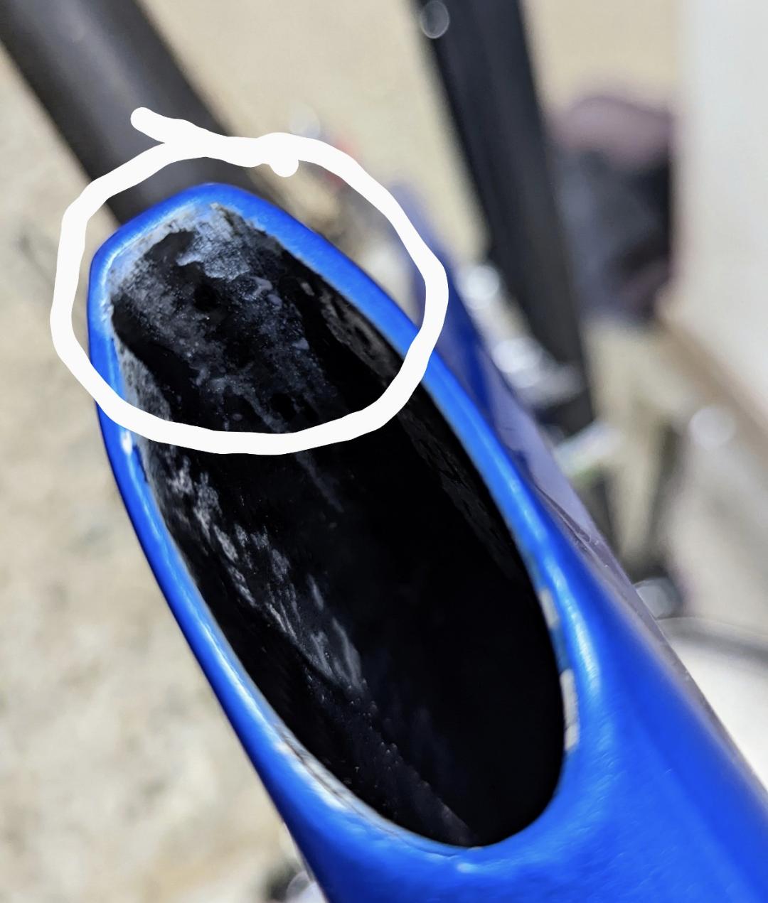 frames Chip in carbon seat tube? Bicycles Stack Exchange