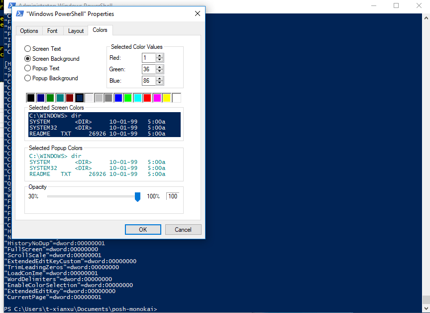 windows Powershell Color Schemes? Stack Overflow