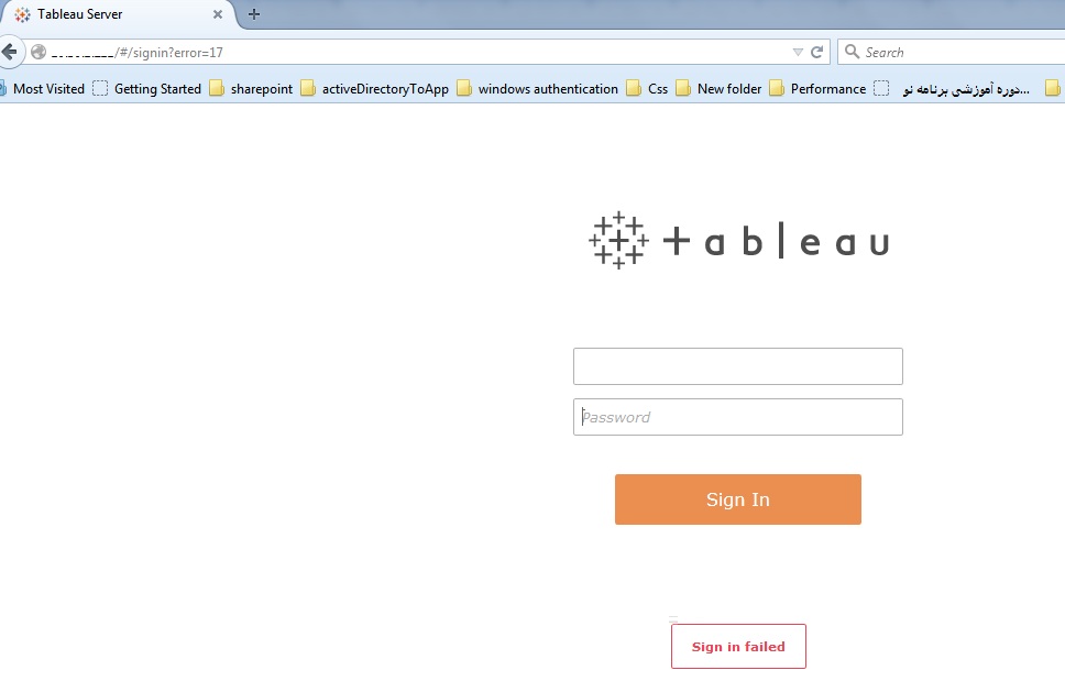 Error 200000,blank page and sign in failed in Tableau Server Stack