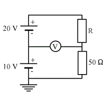Solving electrical circuit with two voltage sources - Electrical