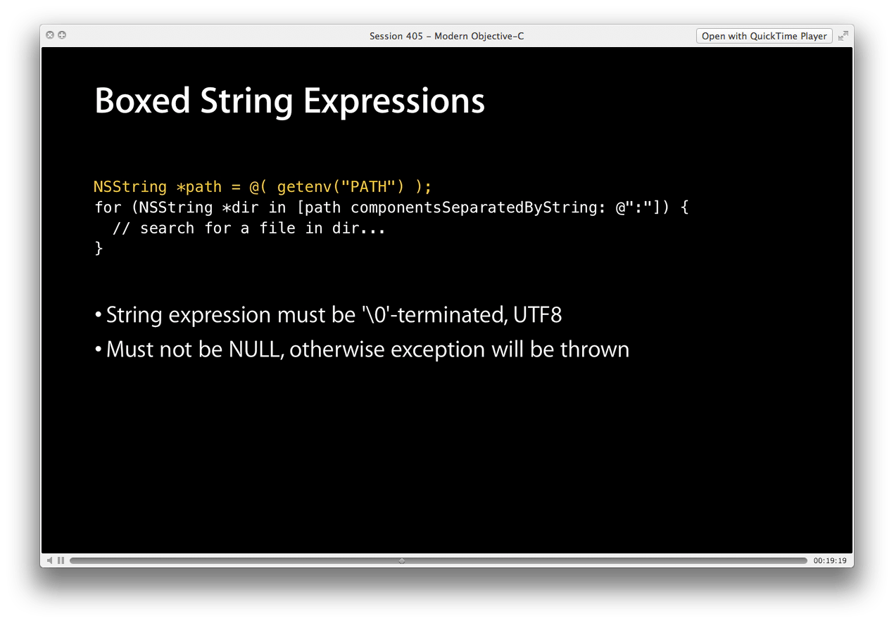 What are the details of "ObjectiveC Literals" mentioned in the Xcode 4