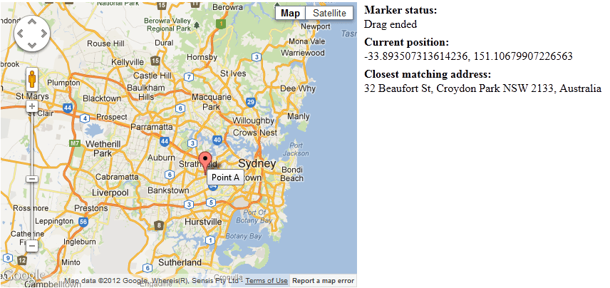 Get Latitude And Longitude From Google Maps Marker