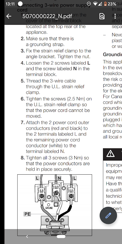 electrical - Ground a dryer converting to a 3-prong cord - manufacturer