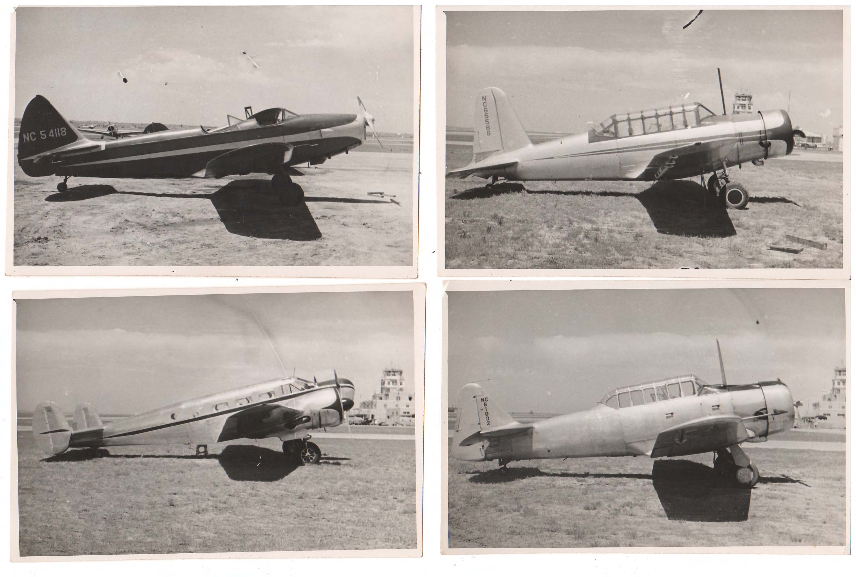 What are the types of these 3 singleengine aircraft and one Multi