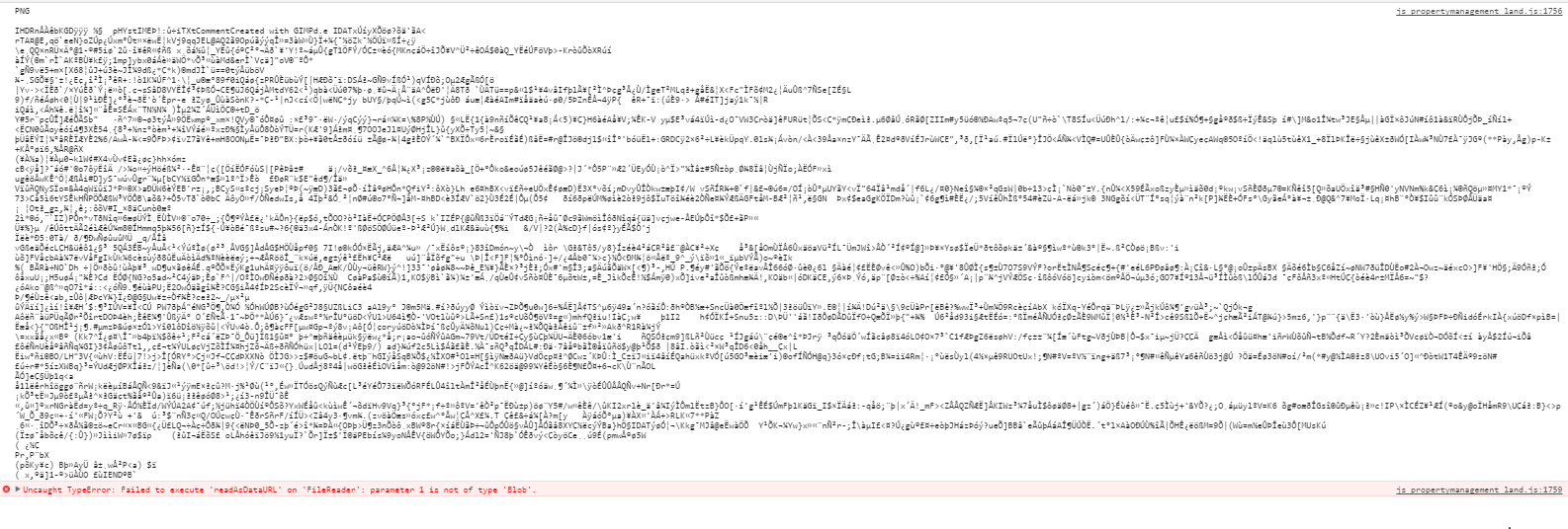 jquery Failed to execute 'readAsDataURL' on 'FileReader' parameter 1