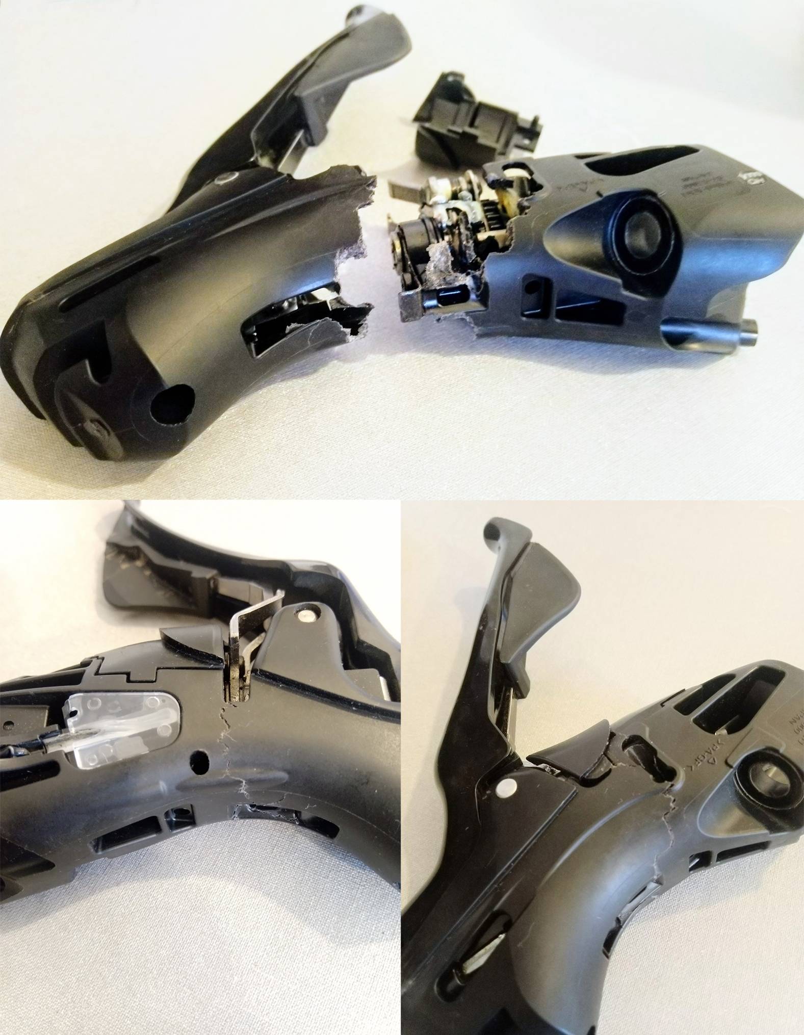 shimano Broken 105 shifter in fall, cause and is repair possible