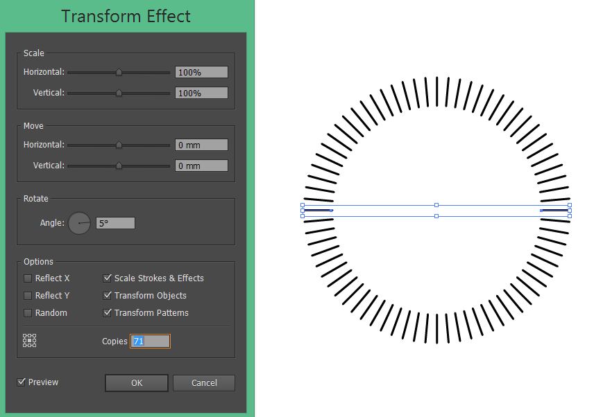 how do i draw dashed vertical lines on a path in illustrator? Graphic