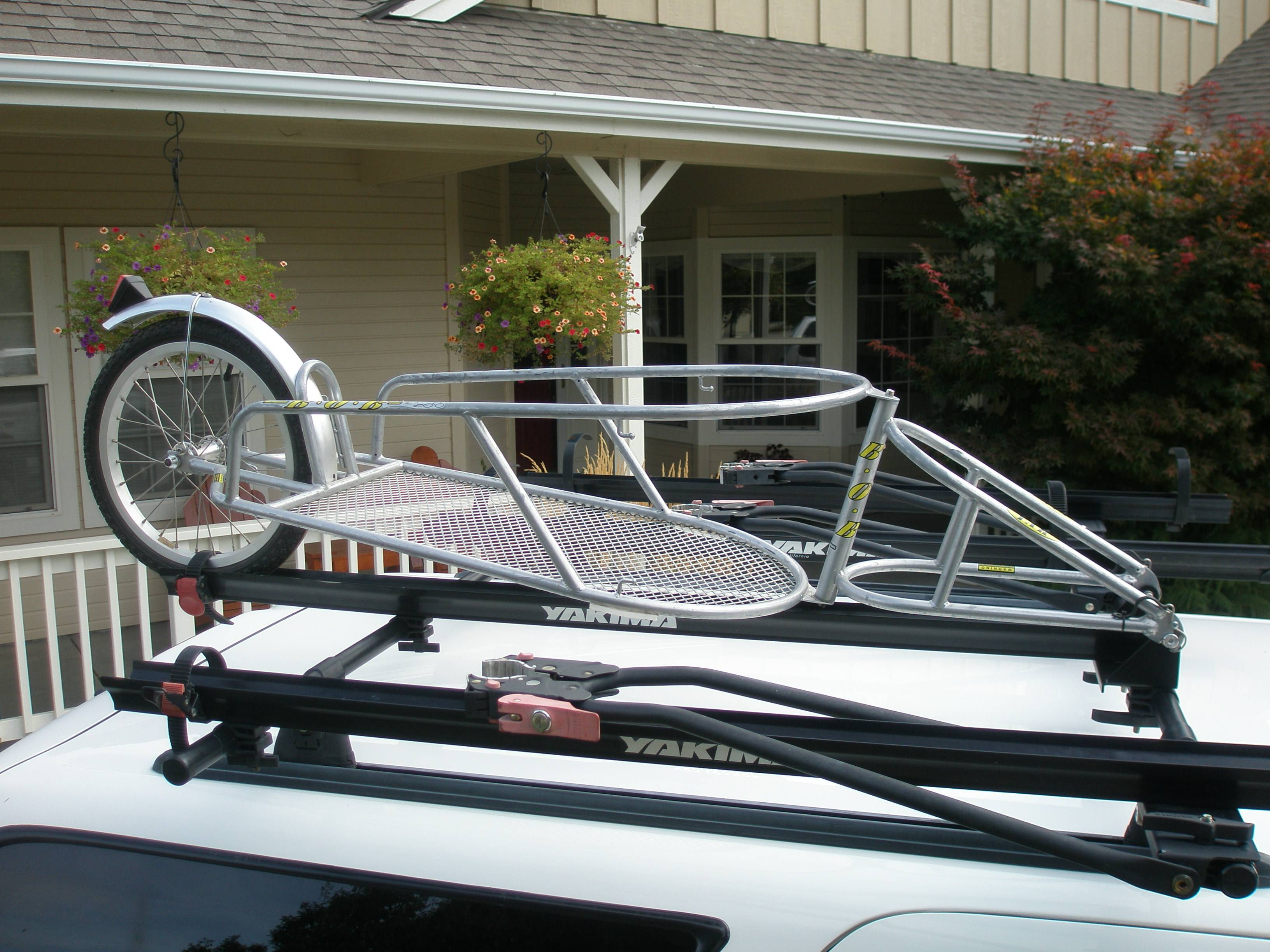 transportation B.o.B Yak Trailer on car Bicycles Stack Exchange