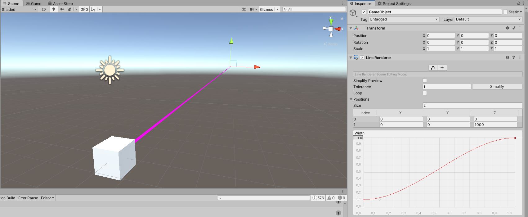 Unity line renderer example