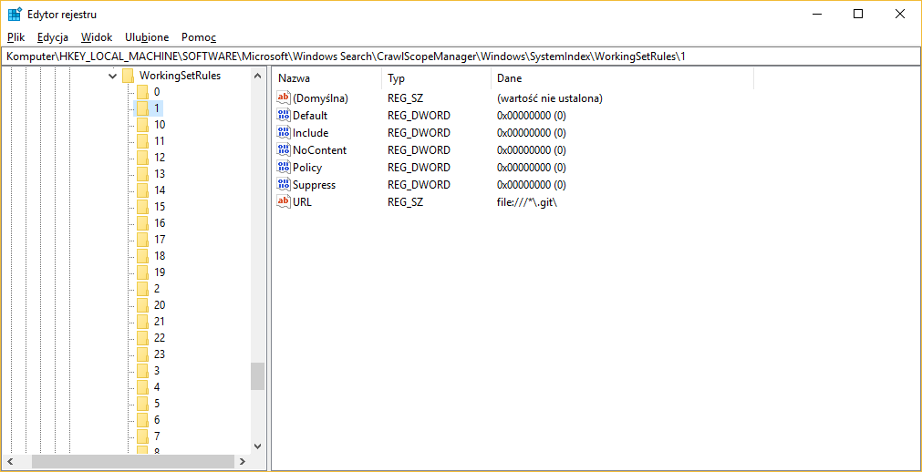 git Is there a way to ignore Windows search indexing for certain