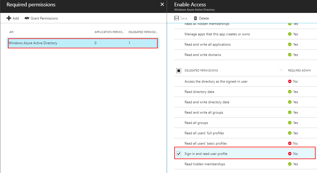 authentication Static HTML Azure web site behind Azure AD results in
