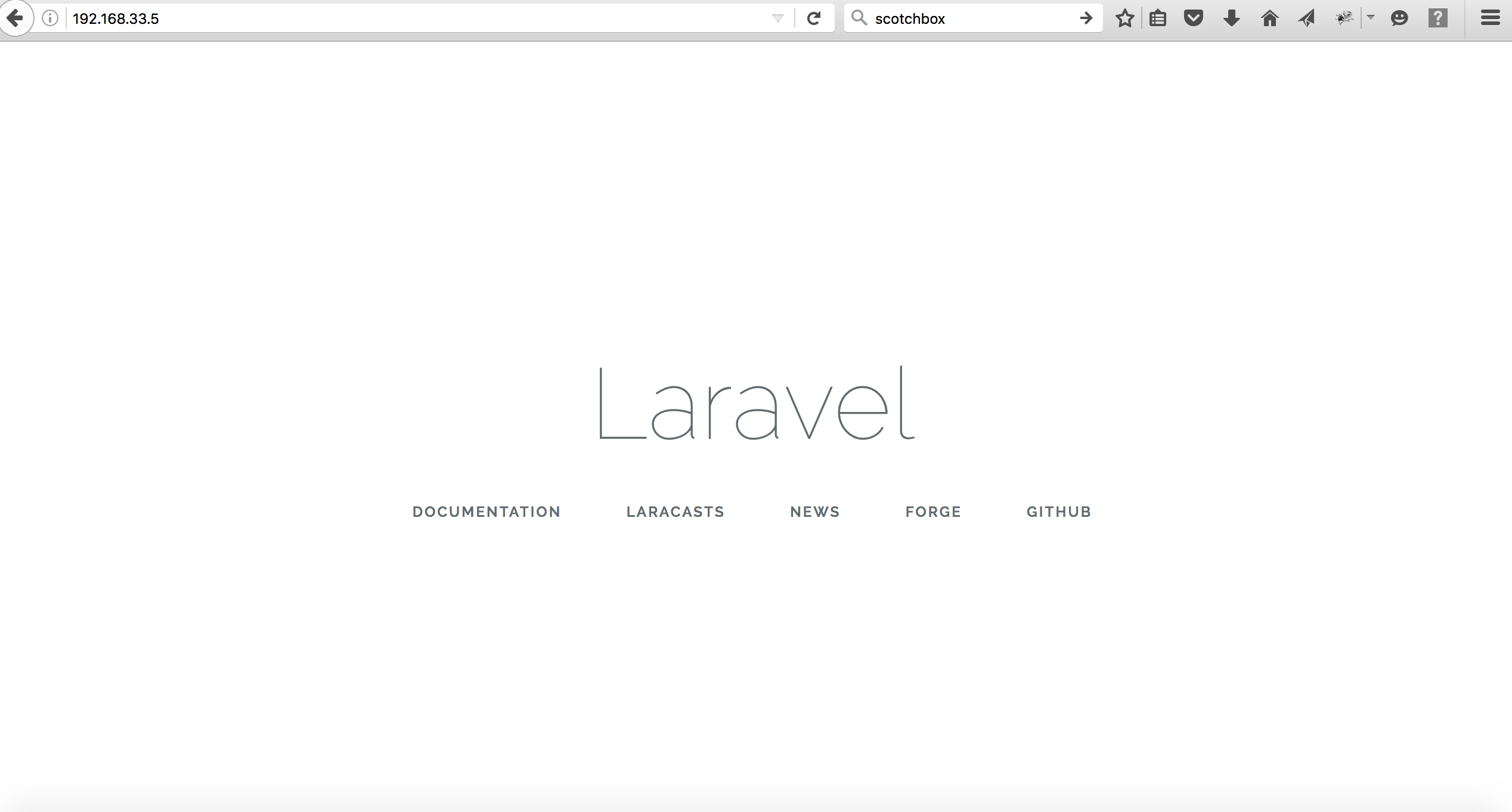Apache's localhost base URL displays Laravel screen [UBUNTU 16.
