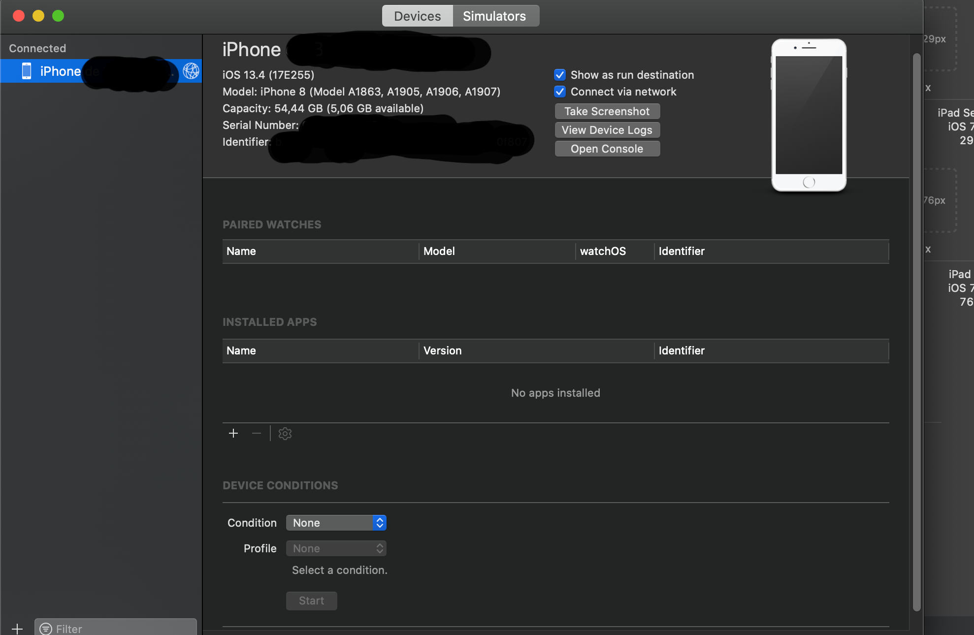 ios Xcode The maximum number of apps for free development profiles