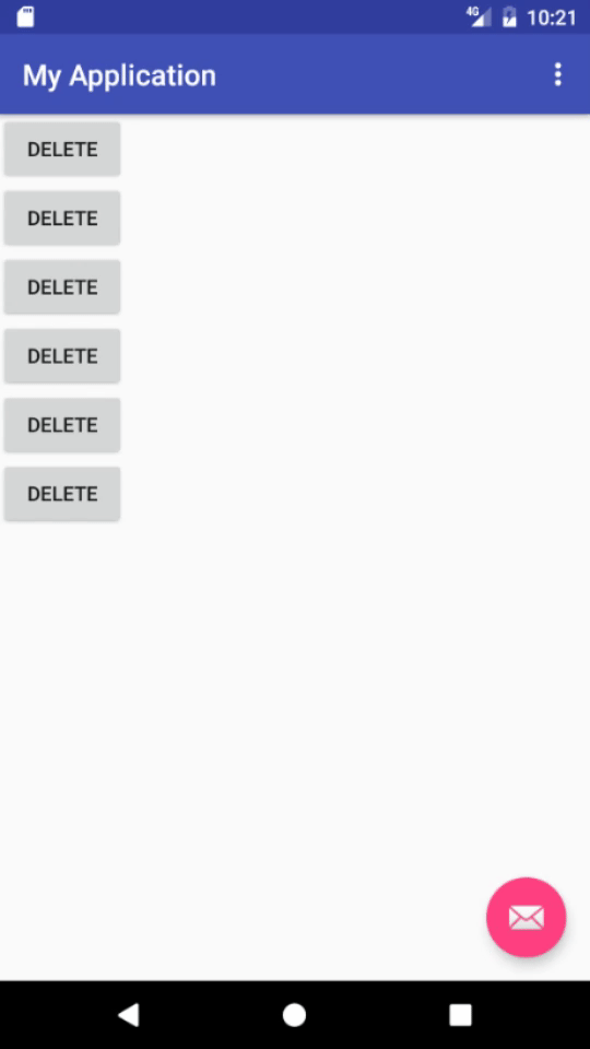 Android RecyclerView Adapter notifyItemRemoved cause last