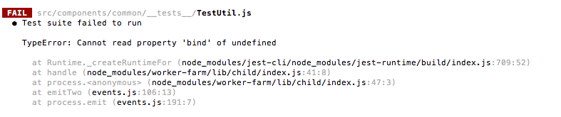 react native jest Test suite failed to run, TypeError Cannot read